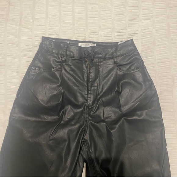 DYNAMITE COATED LEATHER JEANS - Picture 7 of 7